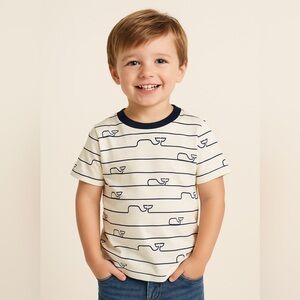 Vineyard Vines Kids’ Navy Striped Tee – Size 3T (Boys)